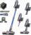 Akku-Staubsauger 45000 Pa/550 W/65 Min, 1,6 l kabelloser Staubsauger mit Display, Anti-Tangle-Bürste, selbststehend, Wandladestation, 8-lagige Filterung, extrem leise, für Tierhaare/Teppiche/Hartböden/Auto