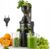 Slow Juicer 500 W, elektrischer Entsafter mit 125 mm breitem Einfüllrohr, Entsafter Gemüse und Obst Testsieger für ganze Früchte und Gemüse, BPA-frei, inklusive 2 Behältern, Pinsel und Saftrezepten
