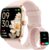 Damen Smartwatch, 1,85 Zoll Smartwatch mit Telefonfunktion, Fitnessuhr mit Herzfrequenzmesser, Schlafmonitor, SpO2, 110 Sportmodi, Fitness-Tracker, IP68 wasserdichter Schrittzähler, Sportuhr für Samsung/iOS/Android