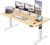 JUMMICO Elektrisch höhenverstellbarer Schreibtisch – Stehsitztisch mit Memory-Funktion & kompletter Tischplatte, Computertisch für Büro & Zuhause, 160 x 60 cm, Beige