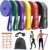 Fitense Widerstandsbänder, Widerstandsbänder Set, Widerstandsband Fitnessbänder mit Türanker, Fitnessband Set Trainingsbänder für Yoga, Pilates, Training, Physiotherapie, Klimmzughilfe, Kraft