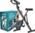 X-Bike Heimtrainer mit Magnetbremse klappbar (16 Widerstandsstufen) Ergometer Heimtrainer Pulssensoren & LCD-Display | Crosstrainer für Zuhause | Heimtrainer Fahrrad Fitnessräder