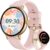 Gydom Runde Smartwatch für Damen, 1,27 Zoll, Smartwatch mit Telefonfunktion, Fitnessuhr mit SpO2, Herzfrequenz, Stress, Kalorien, Schlaf, Schrittzähler, 100+ Sportmodi, IP68, wasserdichte Sportuhr für iOS