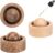 Diffusorkugel für ätherische Öle aus Naturholz: 2 Stück handgefertigte Aromatherapie-Dekorationen aus Holz, wiederverwendbarer tragbarer Diffusor für Zuhause, Büro, Autoreisen