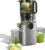 AMZCHEF 250 W Automatischer All-In-One-Entsafter, 145 mm Öffnung und 1,8 l Kaltpresse für Gemüse und Obst, Slow Juicer Testsieger mit Dreifachfilter – Grau