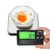 15 kg digitale Küchenwaage mit LCD-Fernanzeige, geteiltes Display für einfaches Ablesen und Reinigen, 1 g Präzision, 7 Einheiten, Tara-Funktion zum Backen, Kochen (Silber-Schwarz)