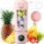 Kleiner tragbarer Mixer, 700 ml Maker to Go Mini-Standmixer, tragbarer Mixer mit 12 Klingen aus Edelstahl und Digitalanzeige, USB wiederaufladbar, kleiner Entsafter für Smoothies, Shakes – Reisen, Büro, Sport (Pink)