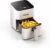 DEIME Heißluftfritteuse, 2,5 l, klein, digital, Airfryer, platzsparend, kompakt zum Backen, Aufwärmen, Braten für schnelle und einfache Mahlzeiten, Mini, kompakt und leise, antihaftbeschichtet