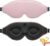 2026 Innovative Schlafmaske für Männer und Frauen, 99,99 % lichtblockierend, ergonomisch, verstellbare Augenmaske mit Ohrstöpseln für Schlaf, Nickerchen, Meditation, Reisen, bequemen Schlaf (Pink)