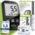 Maxi Value Set adia Blutzuckermessgerät (mmol/L, internationale Einheit) + 110 Blutzuckerteststreifen, 110 Lanzetten, Stechhilfe & Etui – zur Blutzucker-Selbstkontrolle bei Diabetes