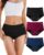 TANSTC Periodenunterwäsche Starke Blutungen Unterwäsche Damen Baumwolle Menstruationsunterwäsche Mädchen Hohe Taille Perioden Menstruationsunterwäsche Frauen Slips 3er Pack