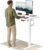 HUANUO Höhenverstellbarer Schreibtisch 120 x 80 cm mit USB-C- und USB-A-Ladeanschluss, höhenverstellbar von 72–118 cm, 4 Speichervoreinstellungen, Kabelmanagement und Haken