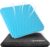 Gel-Sitzkissen, 43 x 39 x 4 cm, doppellagiges Gel-Kissen mit Wabenstruktur, atmungsaktiv & druckentlastend, orthopädisches Sitzkissen für Bürostuhl, Auto, Rollstuhl und Zuhause, Azurblau