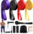 Fokky Fitnessbänder Resistance Bands Set mit 4 Stufen, Widerstandsbänder mit Türanker, Griffen, Schutzhülle, Tragetasche&Trainingsanleitung, Klimmzug Bänder für Stretching/Yoga/Klimmzüge/Krafttraining
