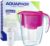 AQUAPHOR Smile Cyclamen Wasserfilter inkl. 1 A5 Filter I Reduziert Kalk und Chlor I Karaffe für 2,9 LI Kompakter & leichter Wasserfilter I Tischwasserfilter I Passt in die Kühlschranktür