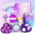 MUJUZE Geschenke für Frauen, Geburtstagsgeschenk Damengetränk Happy Thoughts-Wellness-Geschenkset Frau, Geschenkkorb für beste Freundin, Schwester, Kollegin, Frauengeschenk, Geschenke für Frauen (Lila)