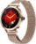 Smartwatch für Damen mit Bluetooth-Anruf, Smartwatch für iPhone und Android-Telefone, Fitness-Tracker-Uhr mit Anruf-/Antwortfunktion, wasserdicht, Herzfrequenz, Blutdruck, Blutsauerstoff (Gold)