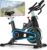Heimtrainer mit App, Advamsoler Leises Ergometer Heimtrainer Fahrrad mit LCD-Monitor & Tablet-Halterung, Indoor Cycling Spinning Bike für Cardio-Training zu Hause, bis 160 kg