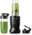 Nutribullet Ultra NB1206MB Mixer mit Tritan-Behälter, Edelstahl-Mahlklingen, elektrischer Smoothie-Mixer, 900-ml- und 700-ml-Behälter, 2 To-Go-Deckel, 1200 W, Grau