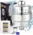 25 Stufen Duschfilter, Kalkfilter Dusche mit Vitamin CE, Universelle Ersatzkartusche für Duschfilter, Entfernt Schwermetalle, Duschfilter, Wasserkalkfilter, Dusche, Kalkfilter mit konstantem Wasserdurchfluss