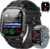 Smartwatch Herren Damen Fitnessuhr mit Telefonfunktion: Bluetooth-Anrufuhr Wasserdichter Fitness-Tracker Smartwatch mit Herzfrequenz-Schlafmonitor Schrittzähler Sportuhr Uhren für Android iOS