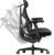 LiberNovo PRO Airflow Ergonomischer Bürostuhl, aktive Airflow-Sitzbelüftung mit 2 Lüfterstufen für sofortige Kühlung und lang anhaltenden Komfort, 5 Neigungspositionen, Graphit, 48 cm