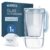 BRITA Wasserfilterkanne Glas Hellblau (2,5 L) inkl. 1 Maxtra Pro Pure Performance Kartusche – Premium Glaskanne mit Smart Light LED & Klappdeckel – Filtert Verunreinigungen, Kalk, Metalle etc.
