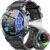 Militär-Smartwatch Herren mit GPS, 1,43 Zoll AMOLED-Display, Fitnessuhr mit Bluetooth-Anruf, 5ATM wasserdichte Sportuhr mit Herzfrequenz-/Schlafmonitor/Schrittzähler, 160+ Sportmodi, Uhr für