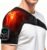 Schultermassagegerät mit Wärme, Schultermassagegerät, Schulterbandage mit 6 Stufiger Wärme und 3 Vibrationsfunktion, Massagegerät Nacken Schulter für Zuhause Büro Papa Mama,Massagegerät