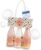Accentra – Let’s Celebration Damen-Geschenkset in Champagnerflasche aus Kunststoff – Bade- & Duschset mit Teerose & Samt inklusive Duschgel, Bodylotion & Badesalz – 3-teiliges Wellness-Set für Damen und Mädchen