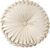 Rundes Dekokissen, Samt-Meditationskissen, rundes Kissen in Radform, 35 cm, für Wohnzimmer, Sofa, Bett, Stuhl, Boden, Auto, Schlafzimmer (Beige, D: 38 cm x 10 cm)