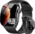 Smartwatch Damen Herren, 2,01 Zoll HD AMOLED gebogene Smartwatch mit Bluetooth-Anrufen, Fitnessuhr mit Herzfrequenzmesser, Schlafmonitor, Schrittzähler, IP68 wasserdicht, lange Akkuleistung, Smartwatch für
