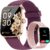 Smartwatch Herren Damen mit Telefonfunktion, 1,85 Zoll HD-Uhren mit Herzfrequenz-Schlafmonitor SpO2 Schrittzähler, 110+ Sportmodi Fitnessuhr, IP68 wasserdichte Smartwatch kompatibel mit iOS/Samsung/Android