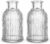 2 Stück Glasdiffusorflaschen, Aromatherapie Glasflasche, Leere Diffusor Flasche mit römischen Streifen, Glasflaschen für Raumduft Diffusor, für Wohnzimmer Schlafzimmer Badezimmer Spa (100, Milliliter)
