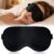 Premium-Schlafmaske aus Seide, Schlafmaske für Seitenschläfer, luxuriöse Augenmaske mit atmungsaktivem Design, lichtblockierende Schlafbrille mit verstellbarem Band, bequem für Männer/Frauen (schwarz)