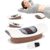 Rückenmassagegerät für den unteren Rücken, 5-in-1-Rückenstrecker mit Luftkissen, Lendenwirbelzug, EMS- und TENS-Pulsmassage, Wärme, Vibration und rotem Licht, 3 Stufen zur Linderung von Rückenschmerzen für zu Hause