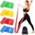 SURFOU Fitnessbänder-Set mit 4 Widerstandsstufen, hautfreundliche Widerstandsbänder mit Tragetasche, Übungsband, ideal für Fitnessstudio, Zuhause, Yoga, Pilates, Krafttraining und Rehabilitationstraining