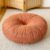 Rundes Bodenkissen, großes dickes Cord-Bodenkissen, Meditationskissen für Erwachsene, dekorative runde Kissen für Yoga, Wohnzimmer, Balkon und Außenbereich, Tatami (Orange)