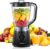 Standmixer 500 W, 1,5 L Mixer mit 2 Geschwindigkeitsstufen und Pulse-Funktion, Edelstahlmesser, abnehmbarer Deckel mit Messbecher, spülmaschinenfester Mixbecher für Smoothies und Shakes