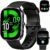 Smartwatch Damen Herren, 1,91 Zoll Smartwatch Bluetooth Anrufe, Fitness Tracker Schrittzähler mit 110+ Sportmodi, Herzfrequenz/SpO2/Schlafmonitor, Fitnessuhr, IP68 wasserdichte Fitnessuhr für Android