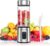 Glas-Smoothie-Maker Mini-Mixer – Standmixer, tragbarer Mini-Mixer, 400 ml Smoothie-Maker für unterwegs, persönlicher USB-Smoothie-Mixer zum Zerkleinern von Eis und gefrorenen Früchten