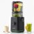 AMZCHEF Slow Juicer Entsafter für ganze Früchte & Gemüse, 155 mm XXL-Einfüllöffnung, Kaltpress-Entsafter mit hoher Saftausbeute, 2 Filter, 2,5 L Behälter, leise & leicht zu reinigen, schwarz