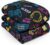 OHS Gewichtsdecke für Erwachsene, 3 kg, schwarz, Gaming-Gewichtsdecke, Teddy-Fleece, umgekehrt, beruhigend, Angstlinderung, Schlaftherapie, Decken, Geschenke für Erwachsene, 100 x 150 cm