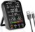 Formaldehyd-Detektor, Lufttests, genauer Test für Formaldehyd (HCHO)/TVOC, Professional 4-i-1 für Inomhusbruk Med Formaldehyd, TVOC, Temperatur (°F/°C), Überprüfung für Hemmakontor UK-AP-533G