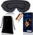 Premium 3D-Schlafmaske aus Eisseide für Seitenschläfer, 100 % lichtdicht, ergonomische Augenmaske zum Schlafen für Männer und Frauen, weiche Schlafmaske für Reisen, Flugzeug, Camping und Zuhause, Schwarz