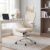 Ya-Home Ergonomischer Schreibtischstuhl, Bürostuhl mit 4D-verstellbarer Kopfstütze, Lordosenstütze und klappbaren Armlehnen – Drehbarer Computerstuhl für das Heimbüro, Beige