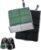 2er-Set Thermo-Sitzkissen, Outdoor, faltbare Sitzmatte, Komfort-Sitzpolster, wasserdichtes Thermo-Sitzkissen für Picknick, Outdoor, Camping, Wandern, Zubehör mit Tragetasche (schwarz/grün)