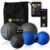 (Faszien-Duoball 12 cm, Faszien-Massage-Set 8 cm & 12 cm) Duoball Faszien-Massagebälle-Set inklusive kostenloser Videoanleitung, Poster & Tasche – BOZEERA: Premium-Set