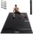 HAPBEAR Yogamatte XXL- Extra Groß Breit Sportmatte Fitnessmatte Rutschfest 213cm x 152cm/183cm x 122cm x 8mm Dicke, Hoher Dichte Ultra Haltbar PVC, Gymnastikmatte Schuhfreundlich