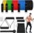 JATEKA Fitnessbänder 5er Set, Sports Resistance Fitness Bands 5 Widerstandsstufen, Widerstandsbänder mit Türanker, Griffe, Knöchelriemen, Tragbarer für Muskelaufbau und Pilates Männer Frauen
